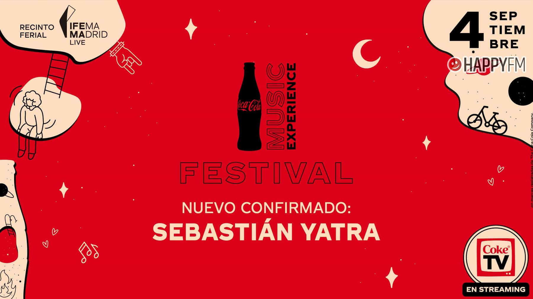 Sebastián Yatra se suma al cartel de ‘Coca-Cola Music Experience 2021’