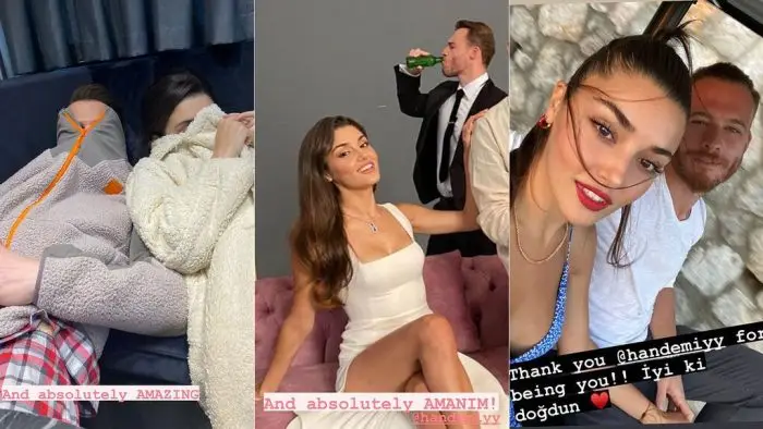 Kerem Bürsin publica imágenes inéditas de su relación con Hande Erçel 2