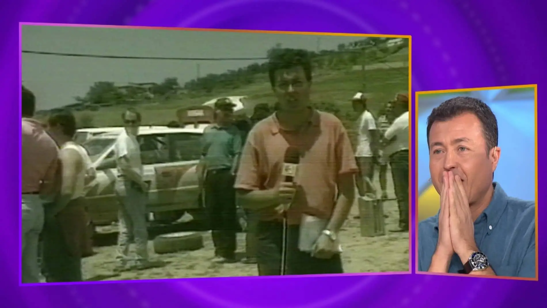 Manu Sánchez debutó como reportero de Antena 3 cubriendo el Mundial de Rallys.