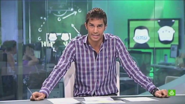 Santi Burgoa comenzó en televisión en laSexta