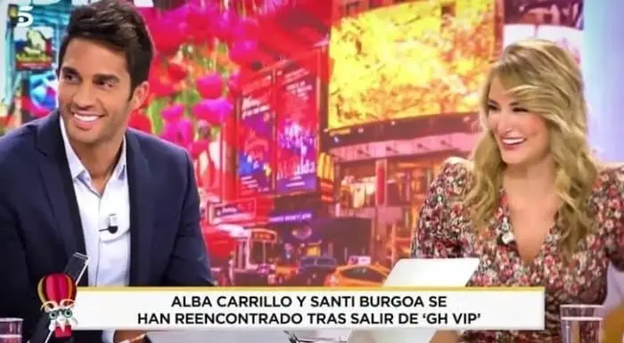 Santi Burgoa conoció a Alba Carrillo en 'Cuatro al día'