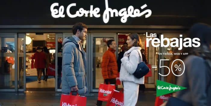 Anuncio rebajas El Corte Inglés