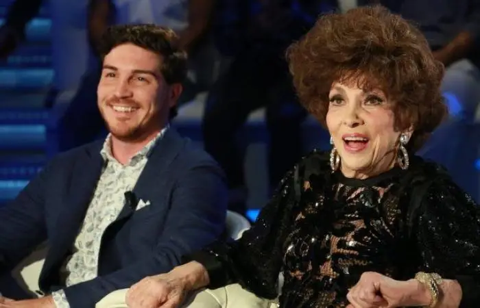 Andrea Piazzolla y Gina Lollobrigida 