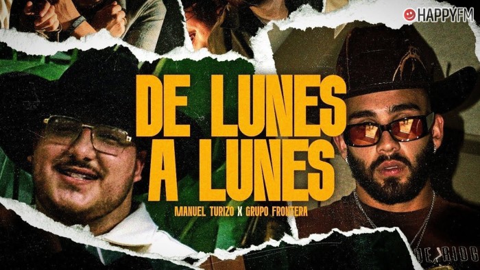 ‘De lunes a lunes’, de Grupo Frontera y Manuel Turizo: letra y vídeo