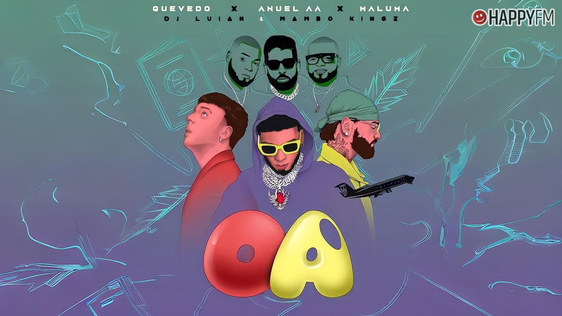 ‘OA’, de Anuel AA, Quevedo, Maluma, DJ Luian y Mambo Kingz: letra y vídeo