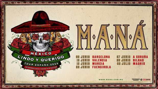 Maná, la banda mexicana que ha conquistado el mundo, regresa a España en 2024 (Live Nation)
