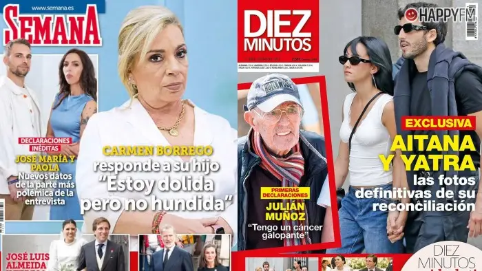 Portadas de las revistas del corazón de hoy, miércoles 10 de abril