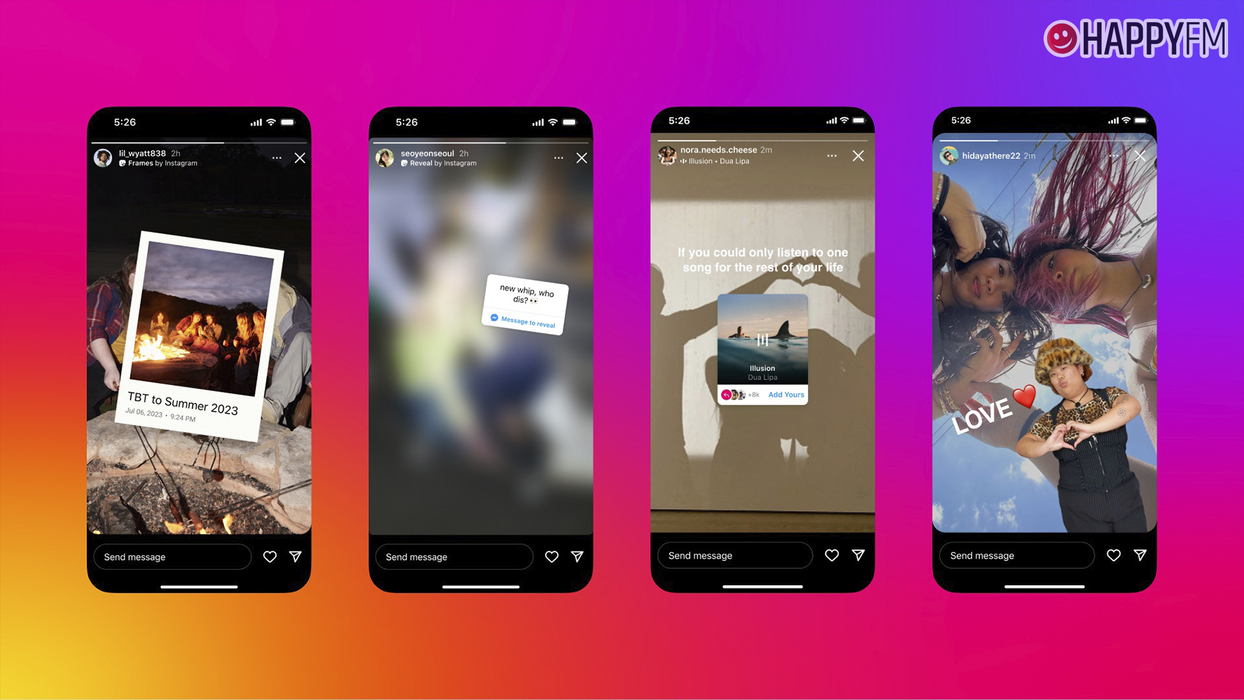 Instagram lanza cuatro nuevos stickers para Stories