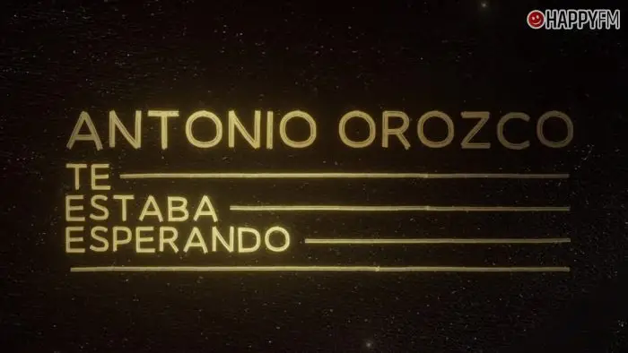 ‘Te estaba esperando’, de Antonio Orozco: letra y vídeo