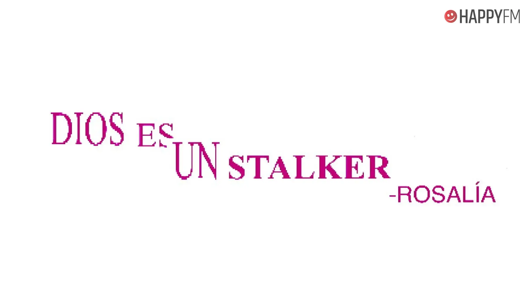 ‘Dios es un stalker’, de Rosalía: letra y vídeo