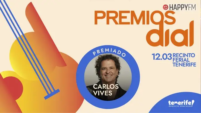 Carlos Vives se suma a la lista de ganadores de los Premios Dial Tenerife 2026